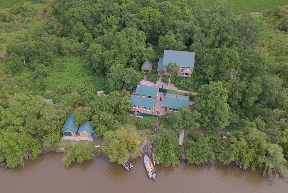 guest house on the Kamchatka River