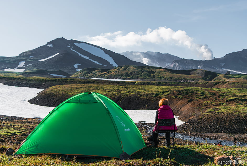 volcano camping