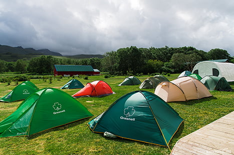 camp at Kuril Lake
