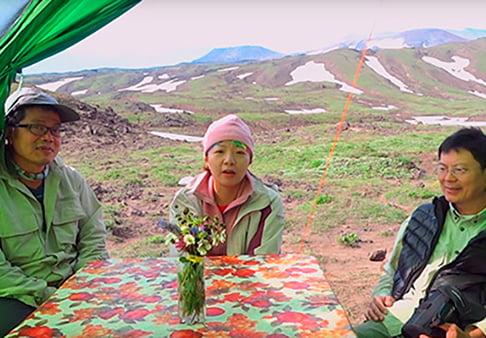 A group of travelers from Taiwan
