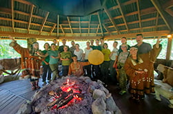 a group photo during the ethnographic excursion