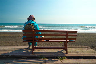 Khalaktyrsky Beach in autumn