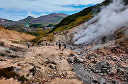 hot springs near Mutnovsky volcano