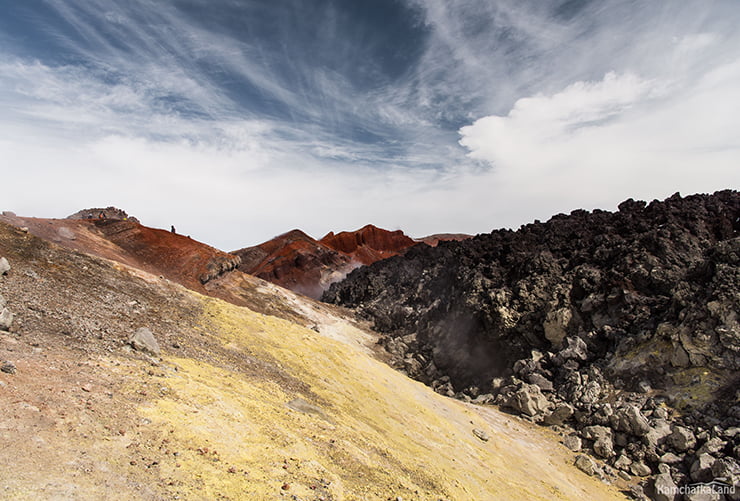 Climbing Avachinsky volcano