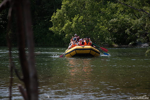 rafting on rafts on Kamchatka rivers