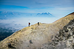 on the edge of Avacha