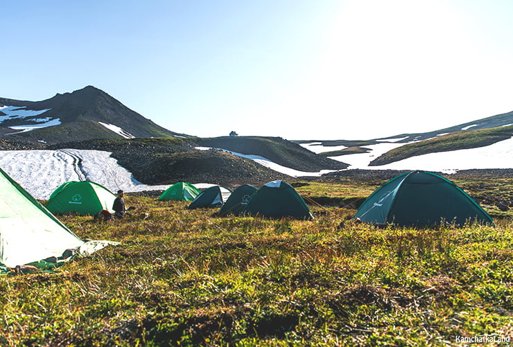 two‑day camping trip to Gorely Volcano