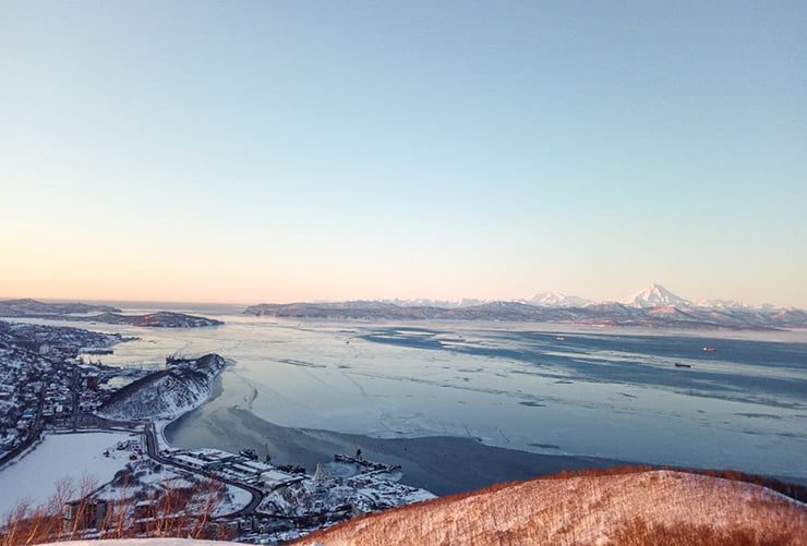 winter city tour of Petropavlovsk
