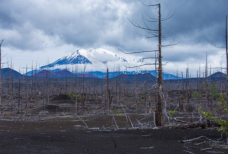 Ascent to Tolbachik vocano