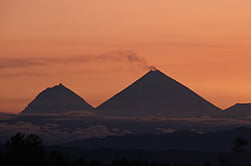 Klyuchevskaya Sopka at sunset