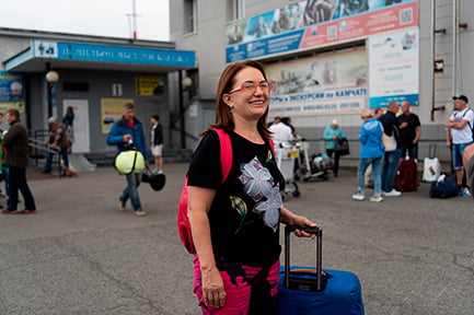 we meet the tourists at the airport