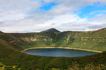 lake in a crater